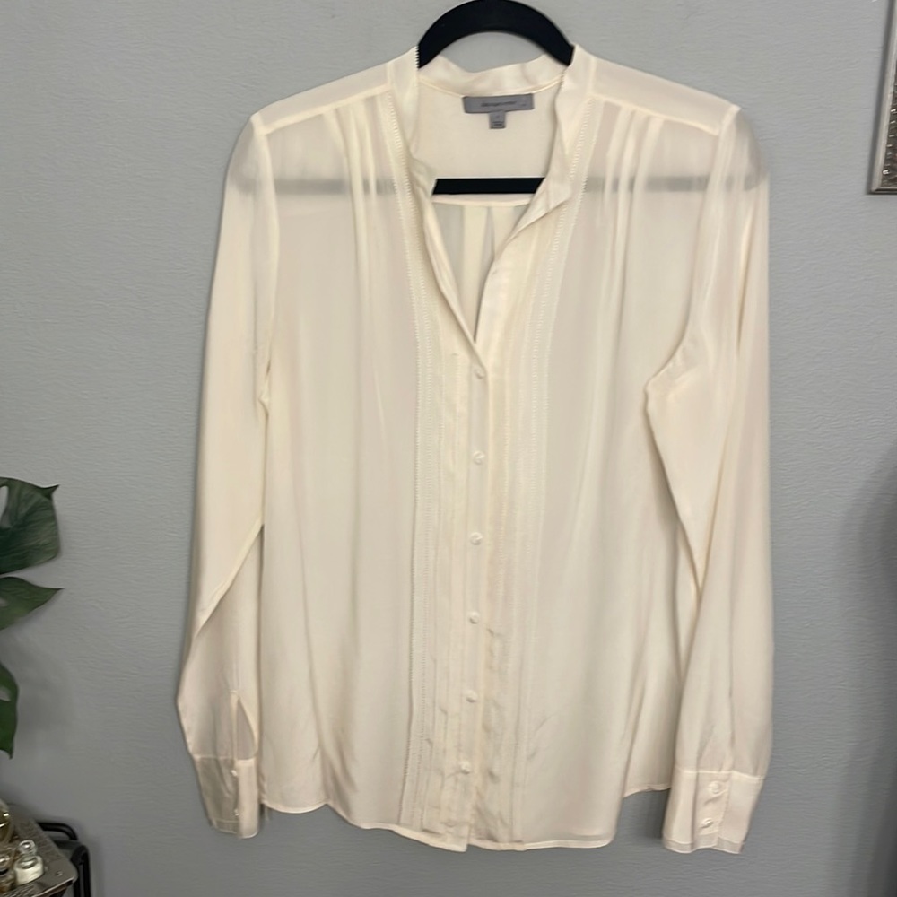 Classiques entier Silk tuxedo blouse